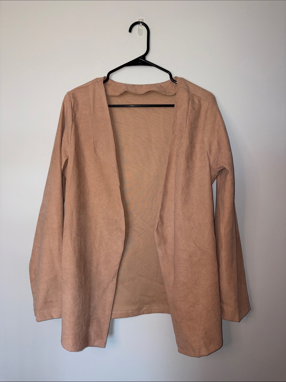 NWT Women’s Boutique Open-Front Blazer Jacket in Tan XL